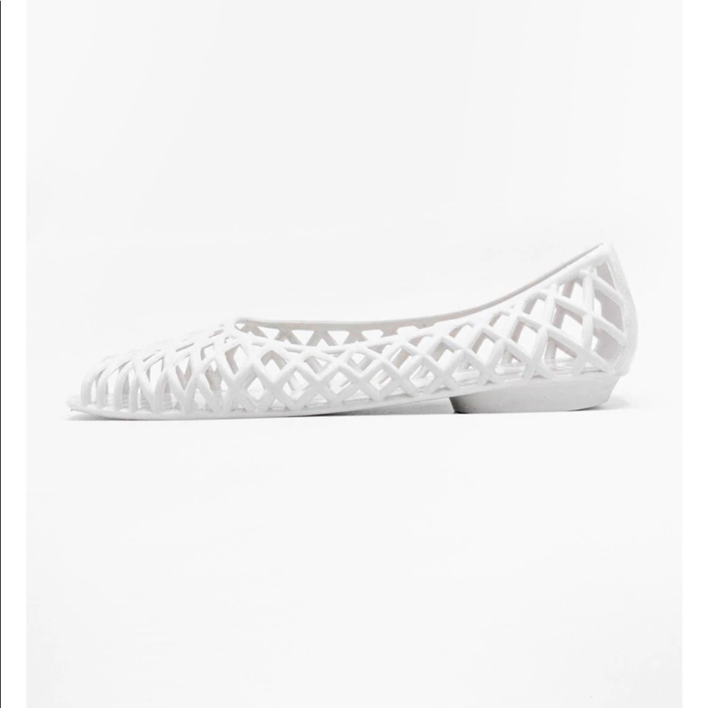 American Apparel Lattice jelly flat sandal New!